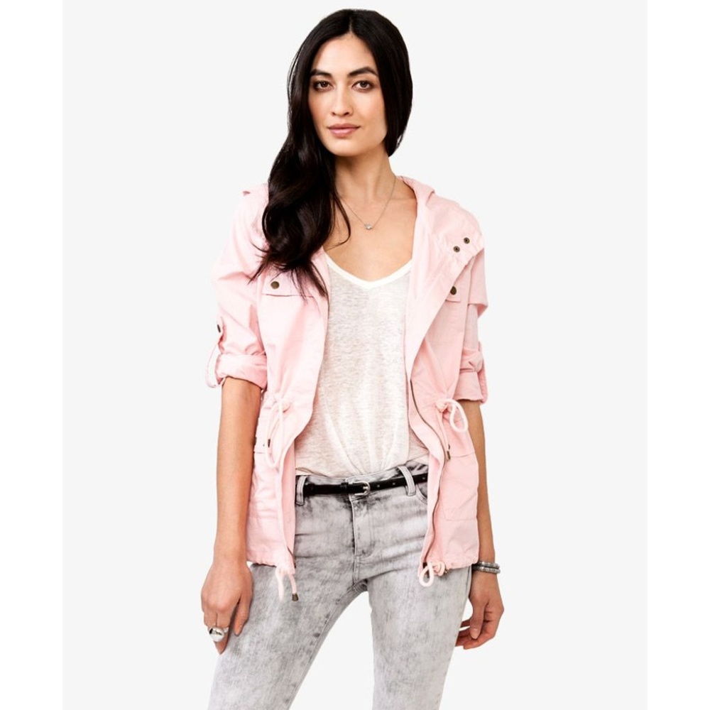 🌸Light Pink Utility Drawstring Jacket🌸